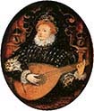 Elizabeth One Playing the Lute